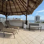 Roca Sola, Departamento Privado Con Vista Al Mar, Alberca, Terraza Y Aire Acondicionado