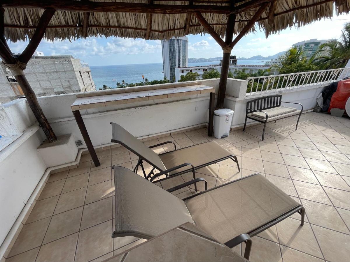Apartamento Roca Sola, Departamento Privado Con Vista Al Mar, Alberca, Terraza Y Aire Acondicionado