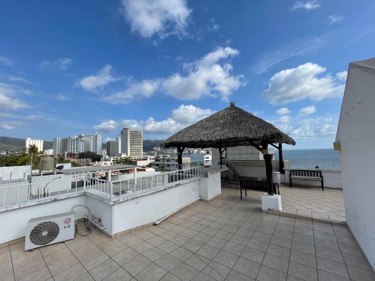 Apartamento Roca Sola, Departamento Privado Con Vista Al Mar, Alberca, Terraza Y Aire Acondicionado *
